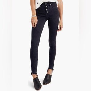 Madewell 9" Button Ankle Skinny Jeans (Berkeley Wash)